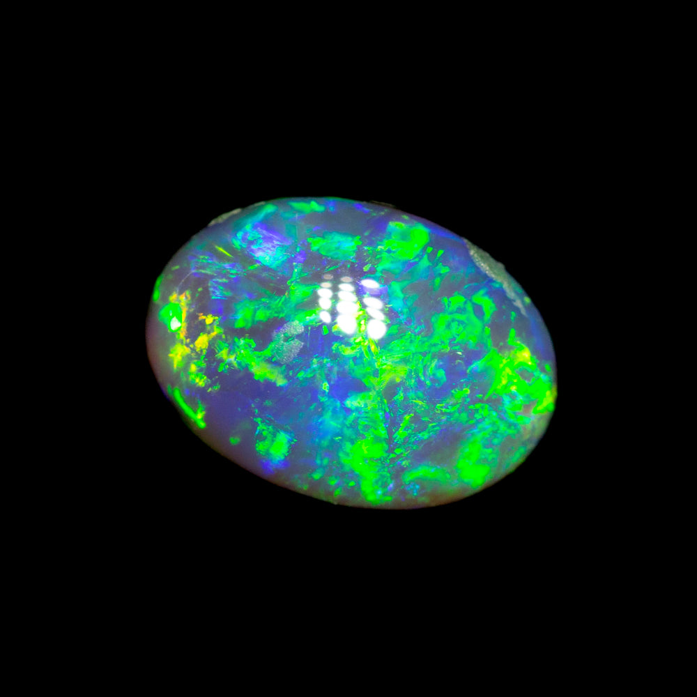 1.26 ct black crystal opal 8.1x5.8x4.2mm