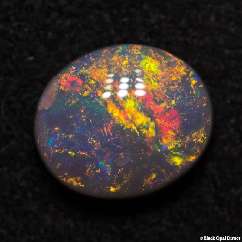 1.27 ct semi black opal 8x7x3.5mm