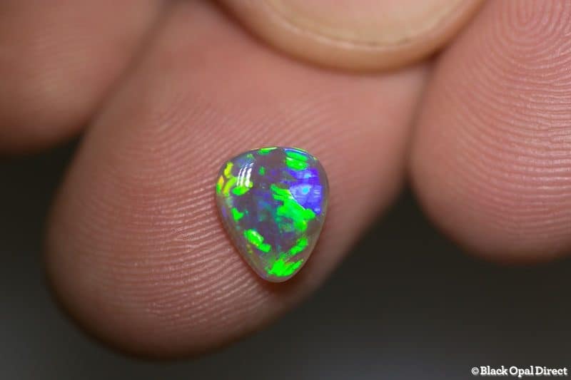1.27 ct dark crystal opal 8.5x7x3mm