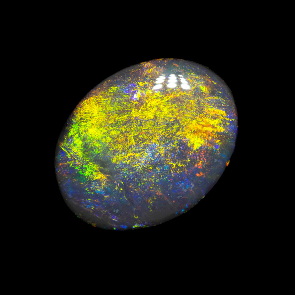 1.29 ct black opal 9.7x7.5x2.8mm