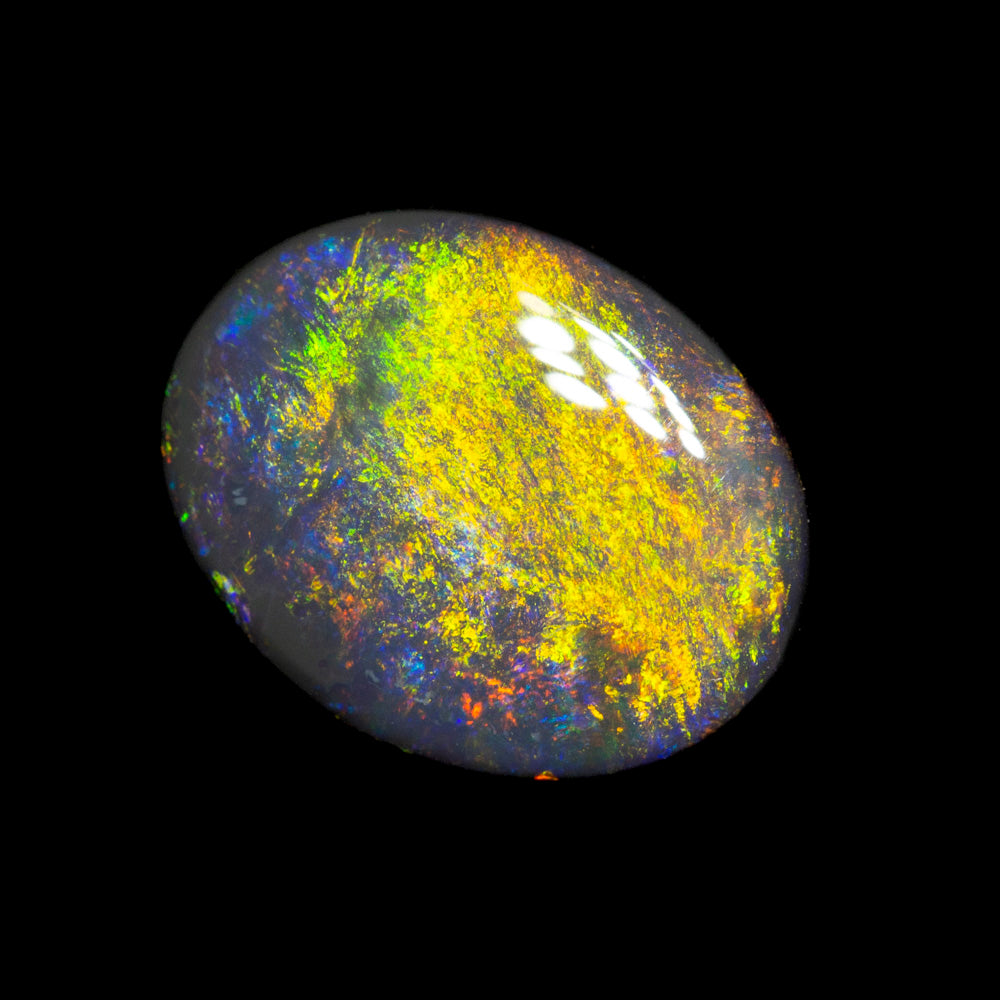 1.29 ct black opal 9.7x7.5x2.8mm