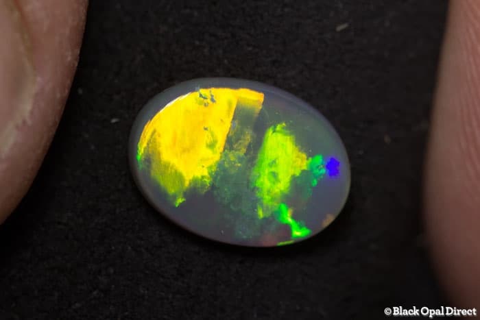 1.29 ct semi black opal 10x7x2.5mm