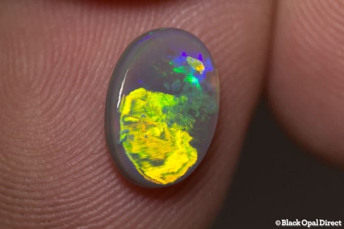 1.29 ct semi black opal 10x7x2.5mm