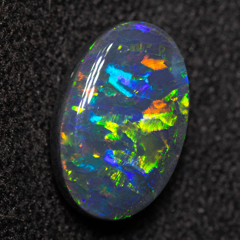 1.30 ct black opal 9.3x5.9x3.4mm