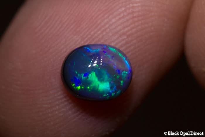 1.30 ct black opal 8x6.5x4mm