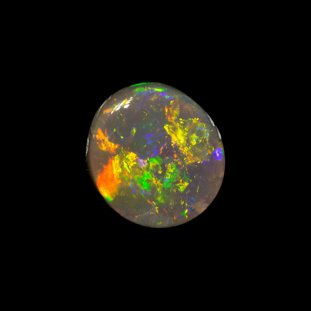 1.31 ct dark opal 8.3x7.5x3.1mm