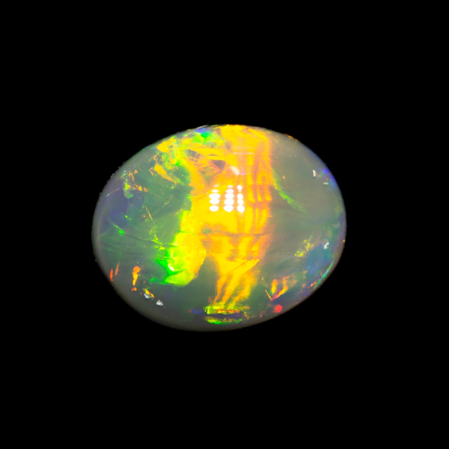 1.31 ct gem black opal 7.9x6.4x4.3mm