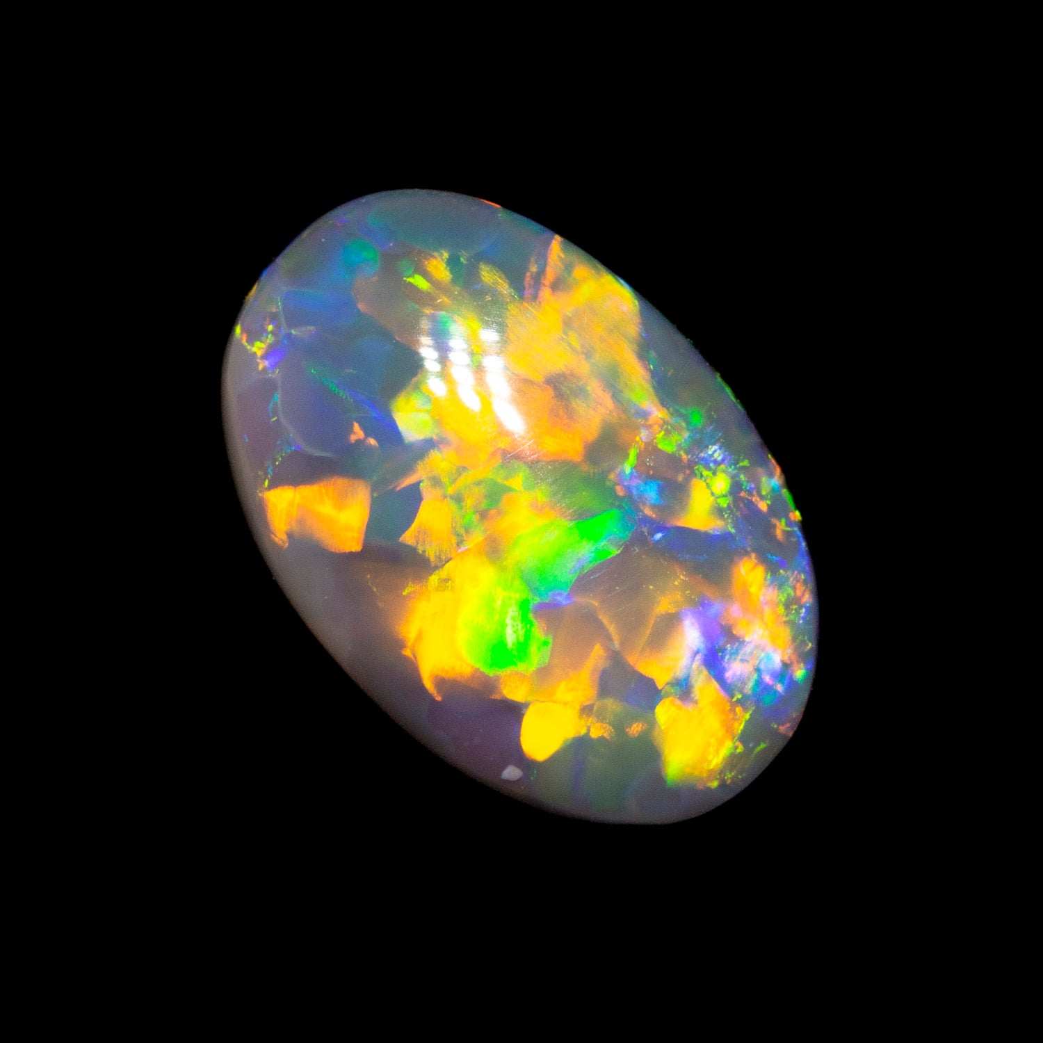 1.31 ct gem black opal 9x6x3.7mm