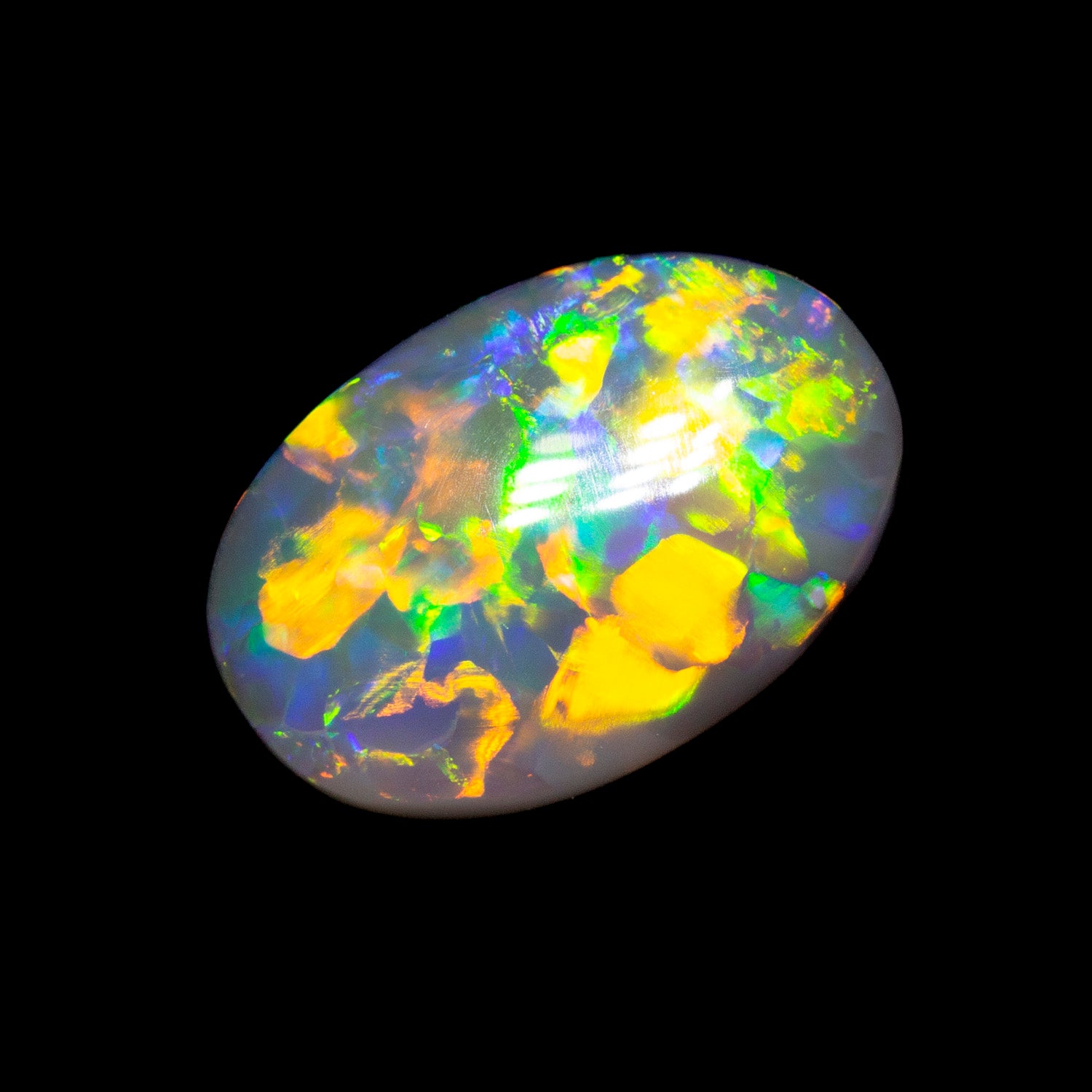 1.31 ct gem black opal 9x6x3.7mm