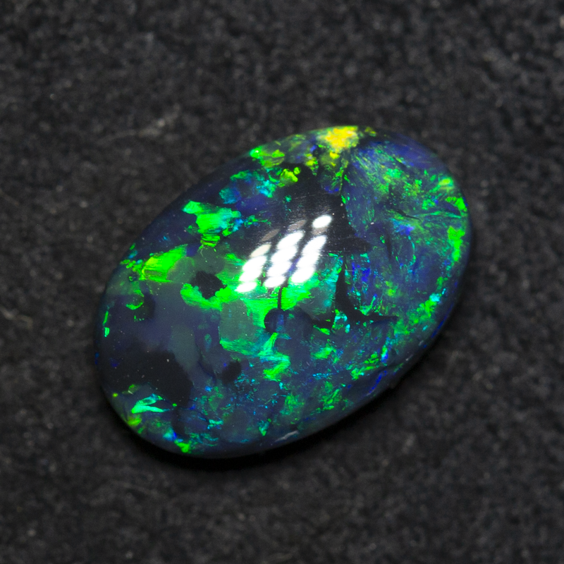 1.32 ct black opal 9.6x6.5x3.2mm