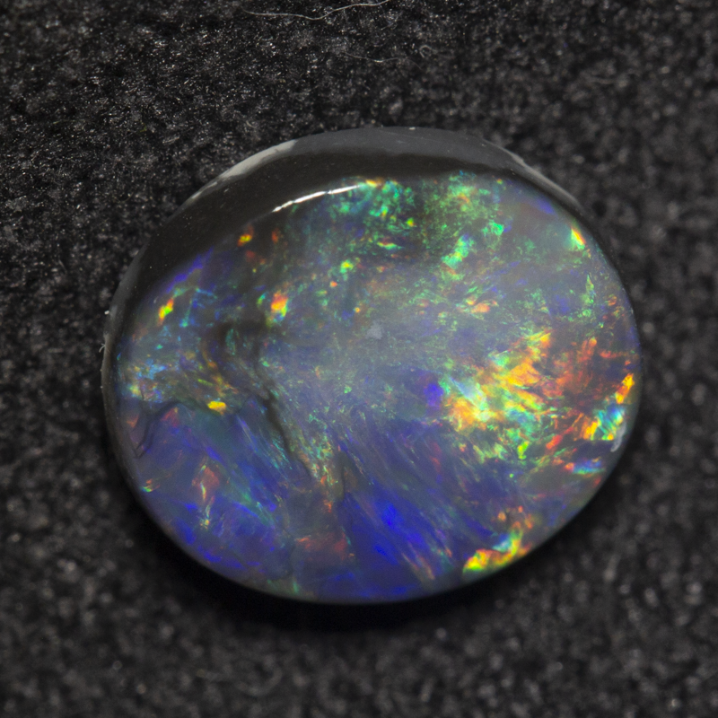 1.34 ct dark opal 8.6x7.6x3.2mm
