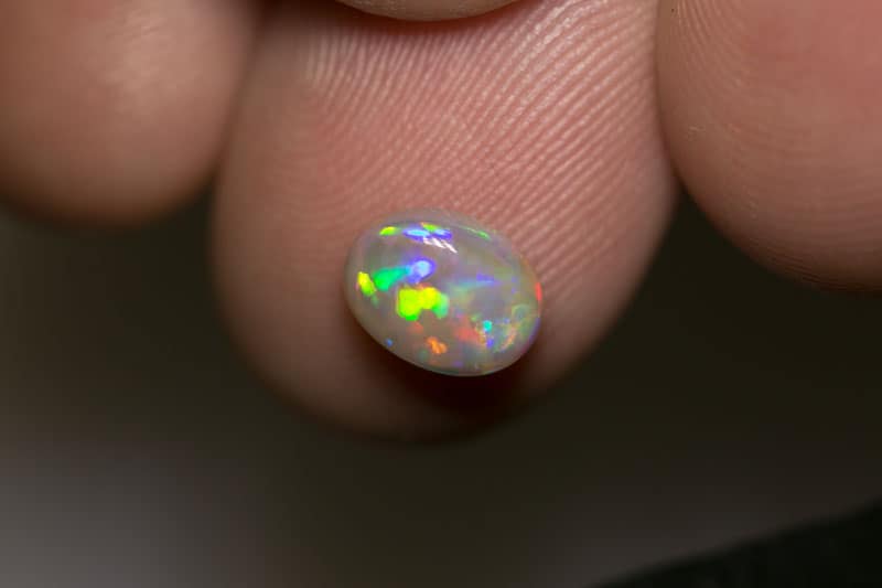 1.34 ct dark opal 8x6x4mm