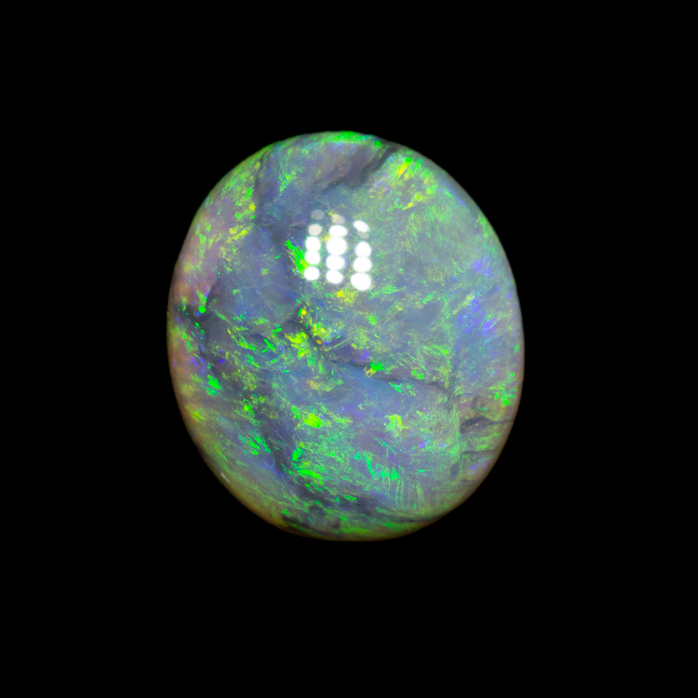 1.34 ct dark crystal opal 9.3x8x2.8mm