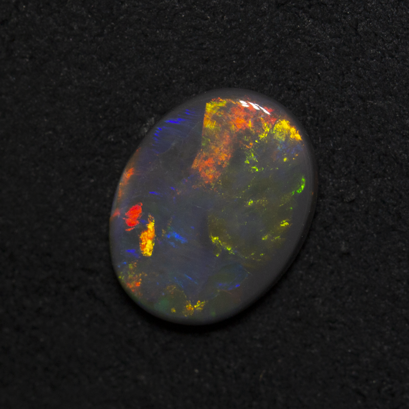 1.34 ct black opal 10.4x8x2.4mm