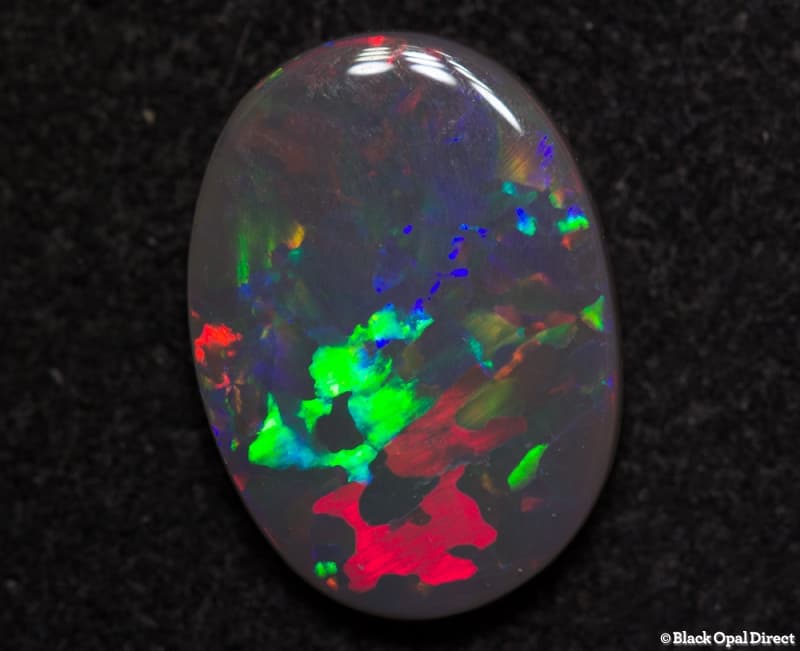 1.35 ct black opal 11x8x2mm