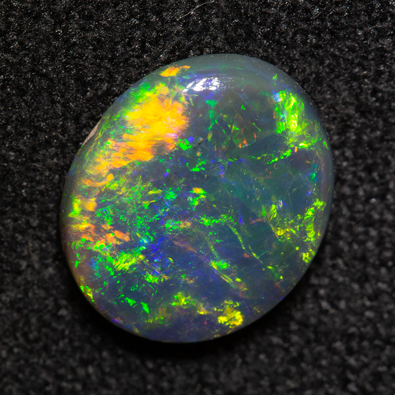1.37 ct black opal 9.4x7.4x2.7mm