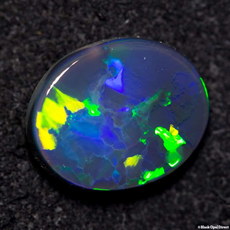 1.37 ct black opal 9x7.5x3mm