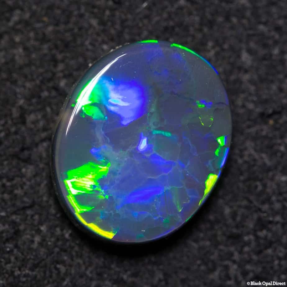 1.37 ct black opal 9x7.5x3mm