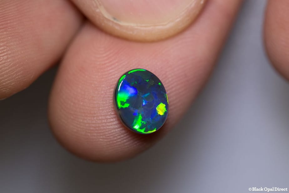 1.37 ct black opal 9x7.5x3mm