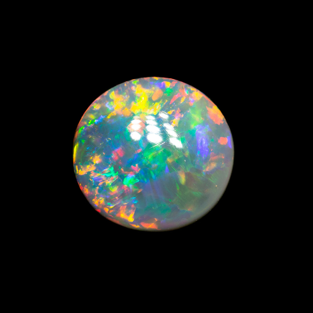 1.38 ct dark opal 8.4x7.9x3.4mm