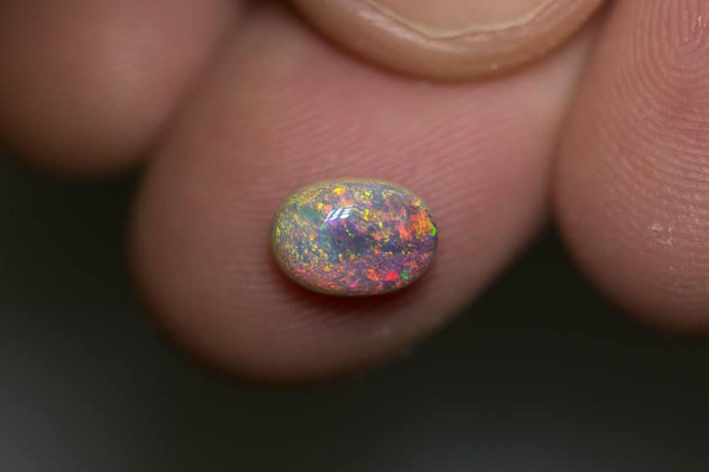 1.38 ct dark crystal opal 8.5x6x4mm