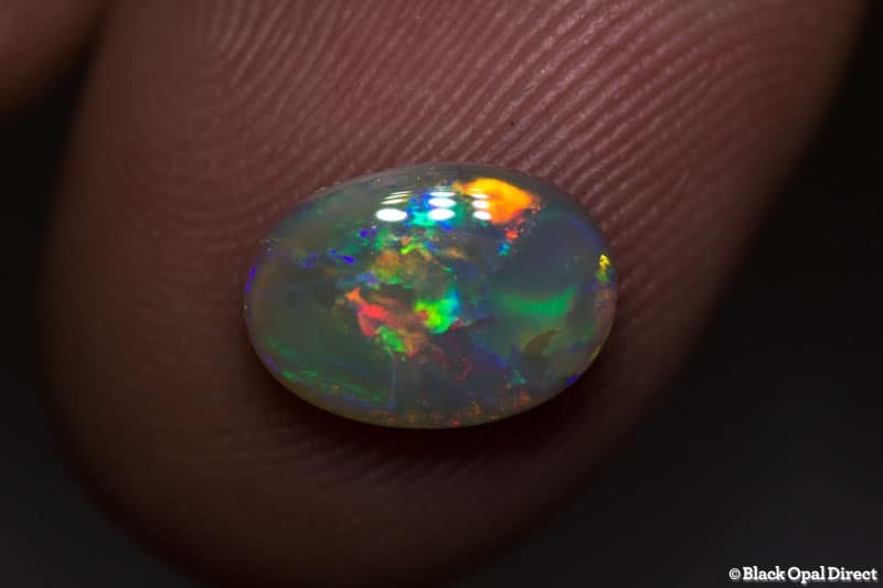 1.38 ct semi black opal 10x7x3mm