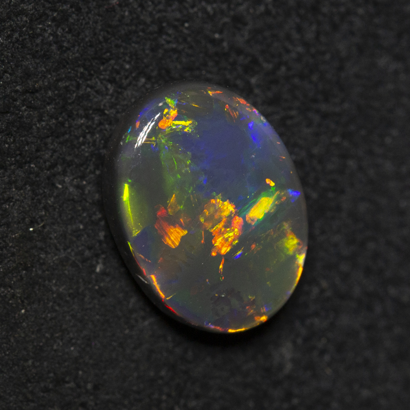 1.44 ct black opal 9.1x6.8x3.3mm