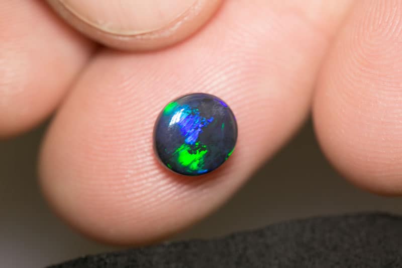 1.44 ct black opal 8x7x3.5mm