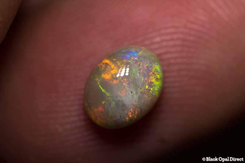 1.44 ct white opal 8x6x5mm