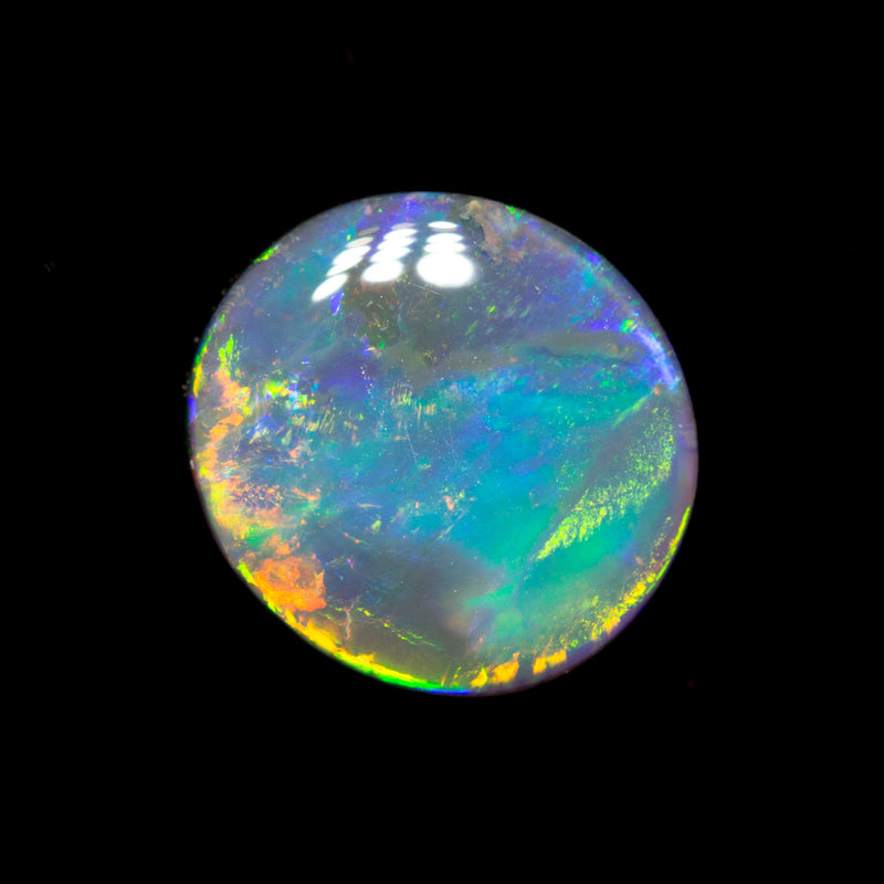 1.45 ct black opal 8.9x8.4x2.8mm