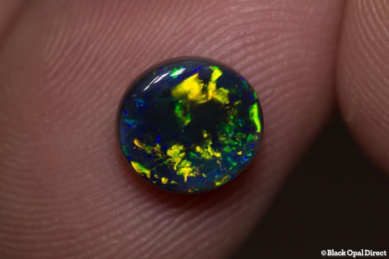 1.45 ct black opal 8x7.5x3mm