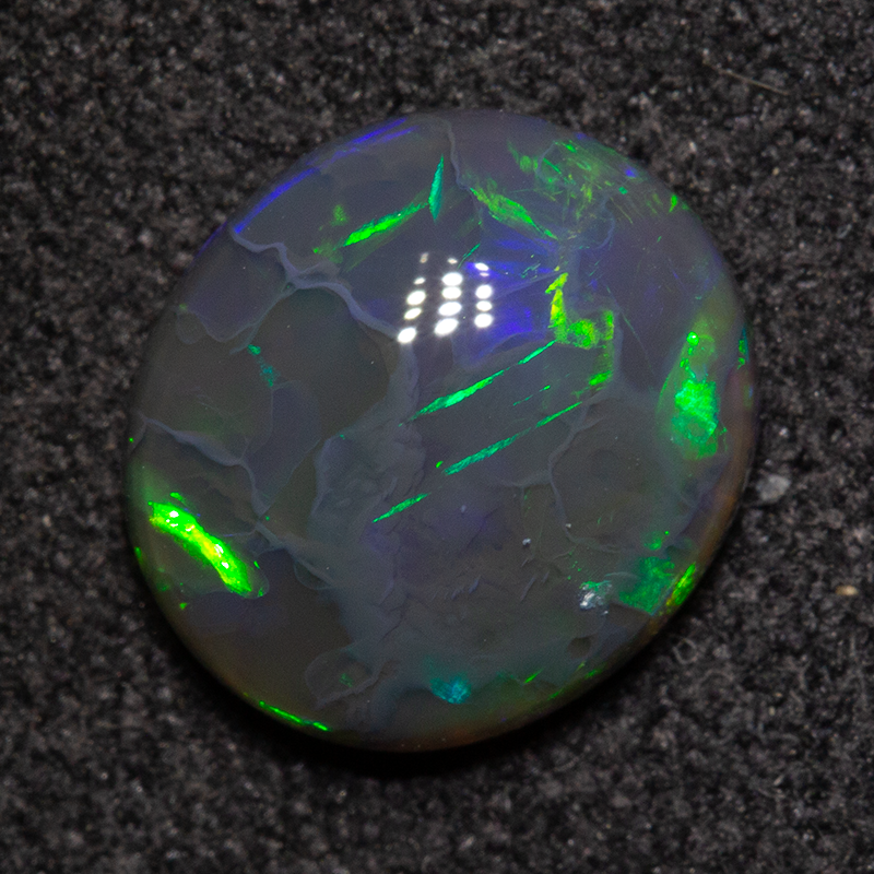 1.46 ct black opal 8x8.9x3.3mm