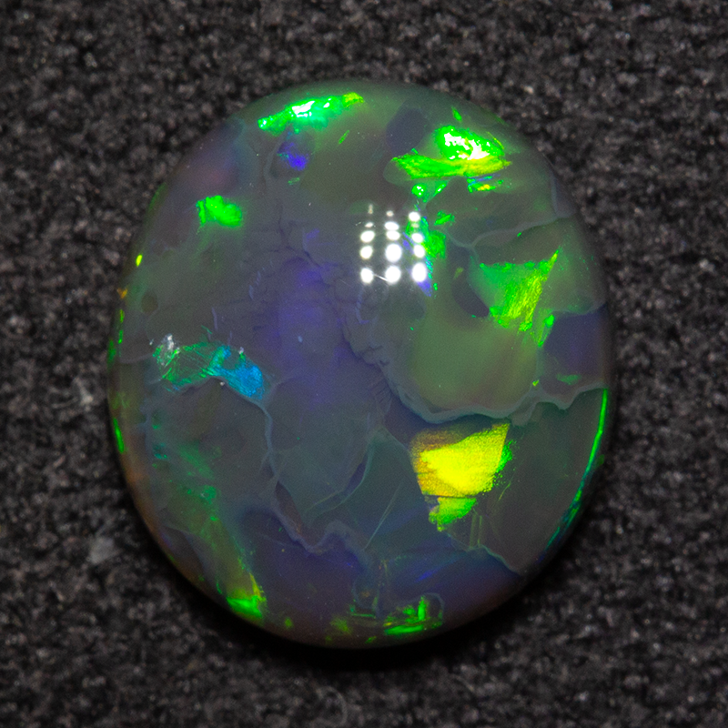 1.46 ct black opal 8x8.9x3.3mm