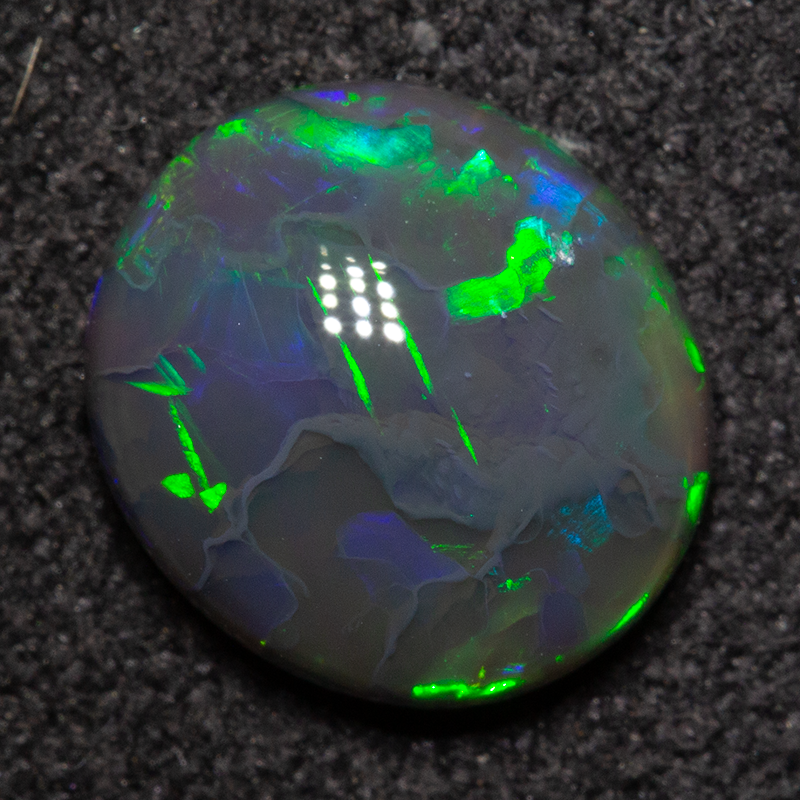 1.46 ct black opal 8x8.9x3.3mm