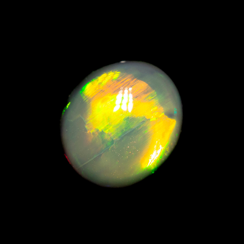 1.48 ct gem double-sided black opal 7.4x6.4x5.1mm