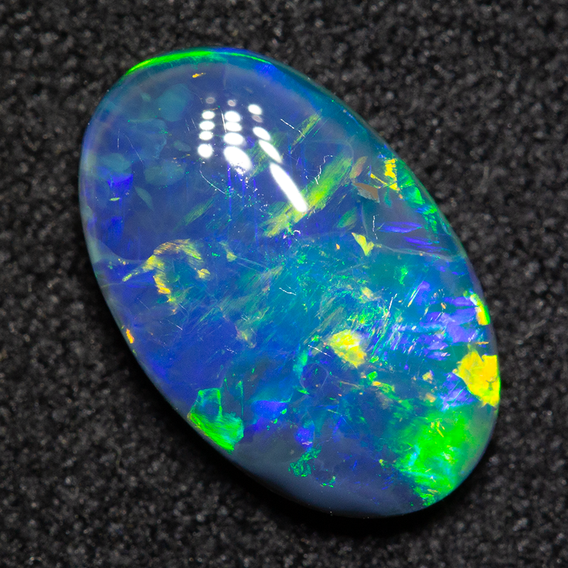 1.49 ct black opal 11x7x2.7mm
