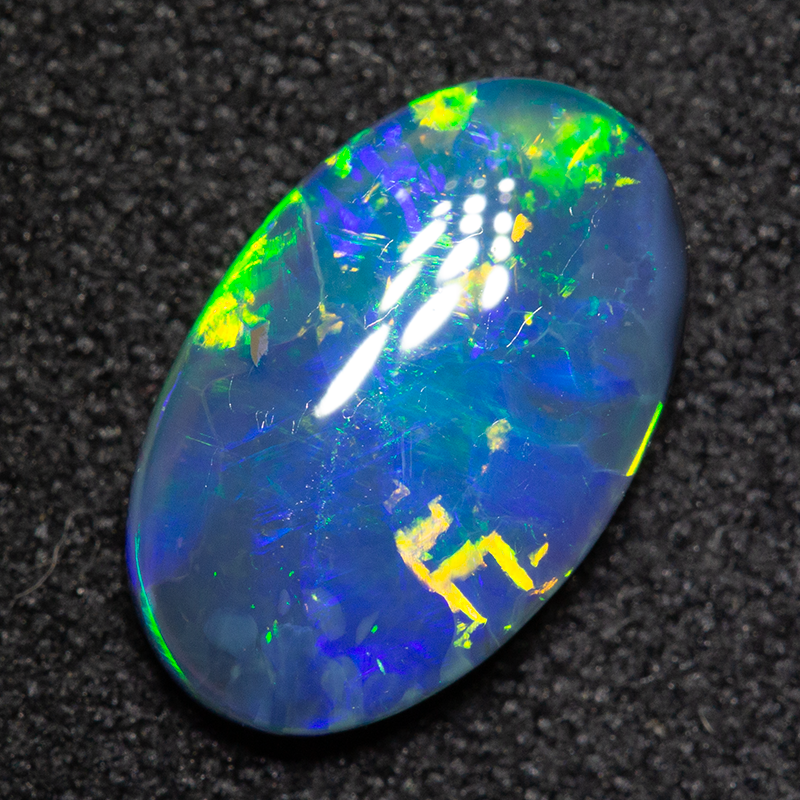 1.49 ct black opal 11x7x2.7mm