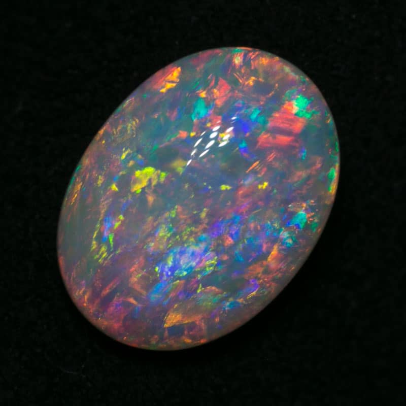 1.94 ct white opal 9.5x7x3mm DEPOSIT
