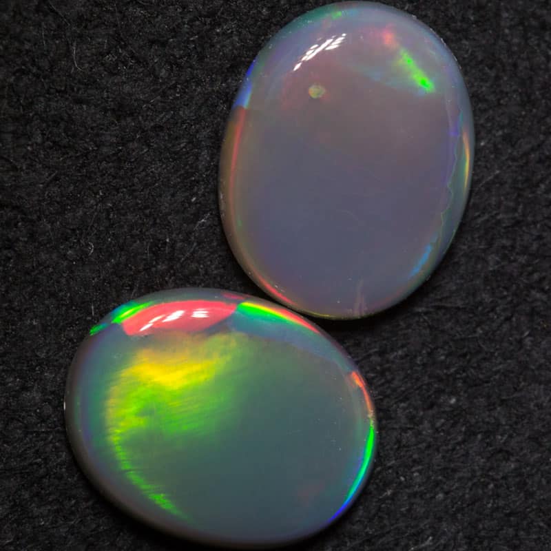 1.50 ct black opal pair 8x6.3x1.9mm