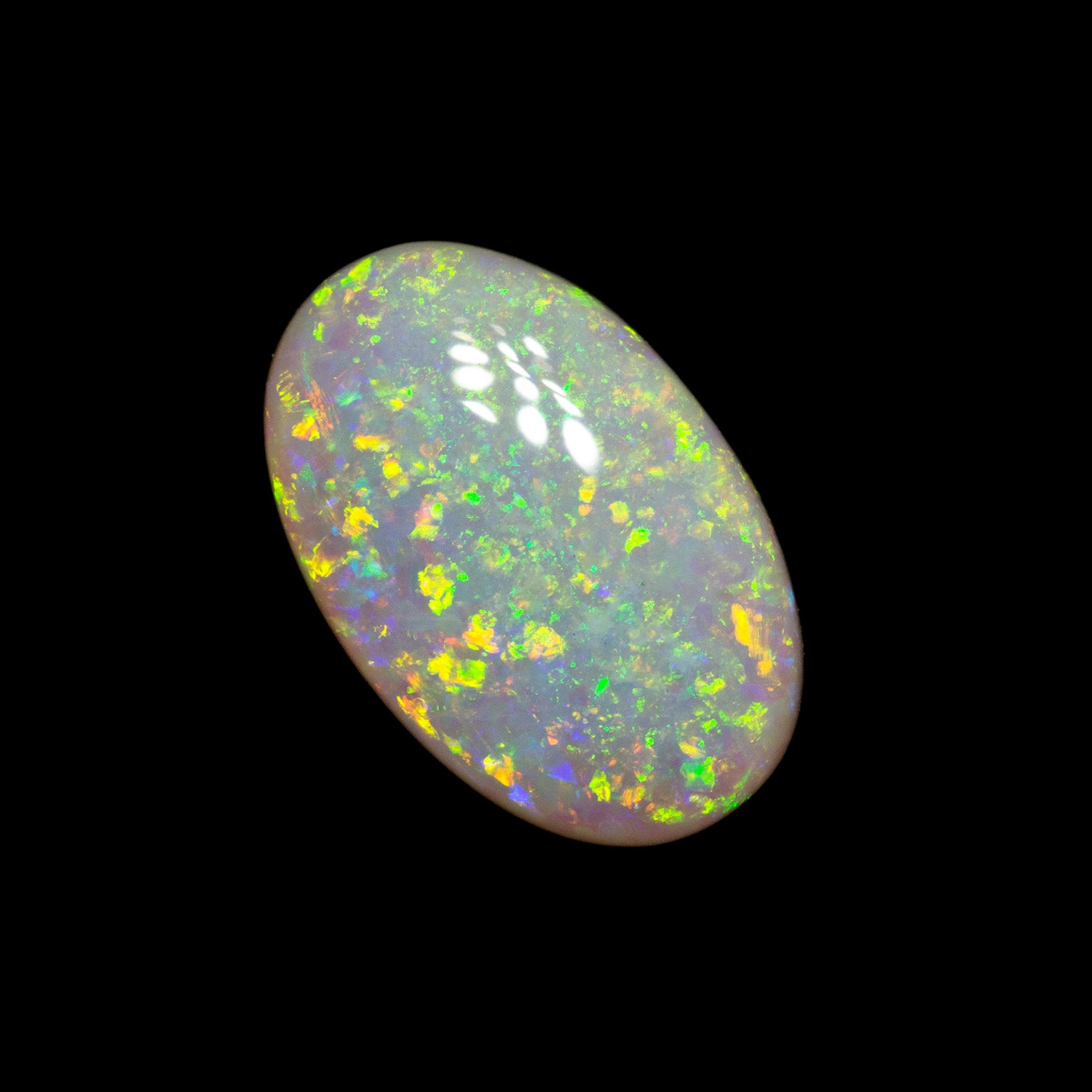 1.51 ct white opal 9.7x6.3x3.7mm