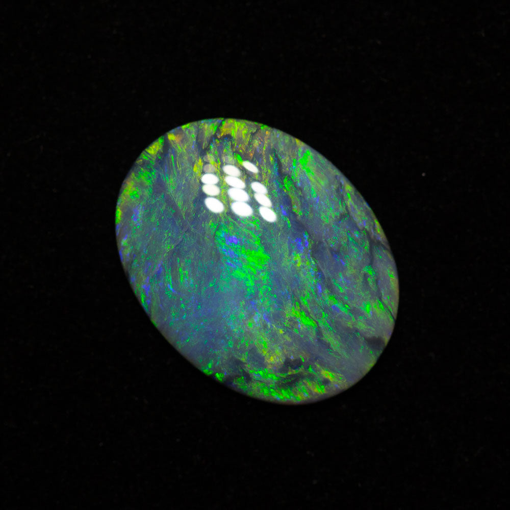 1.52 ct dark crystal opal 12x9.2x2.1mm