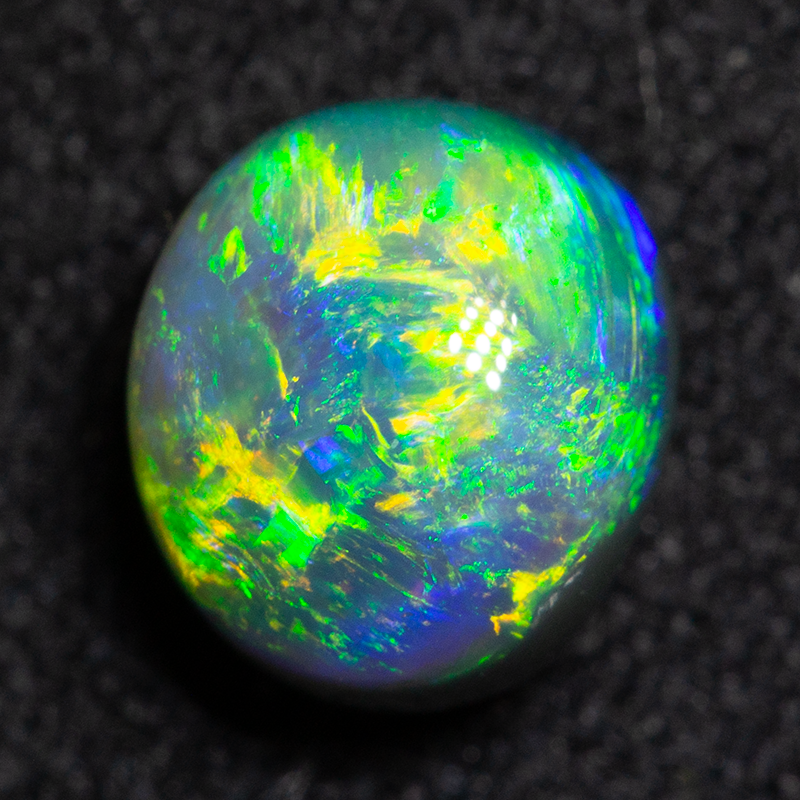 1.52 ct gem black opal 7x6x5mm