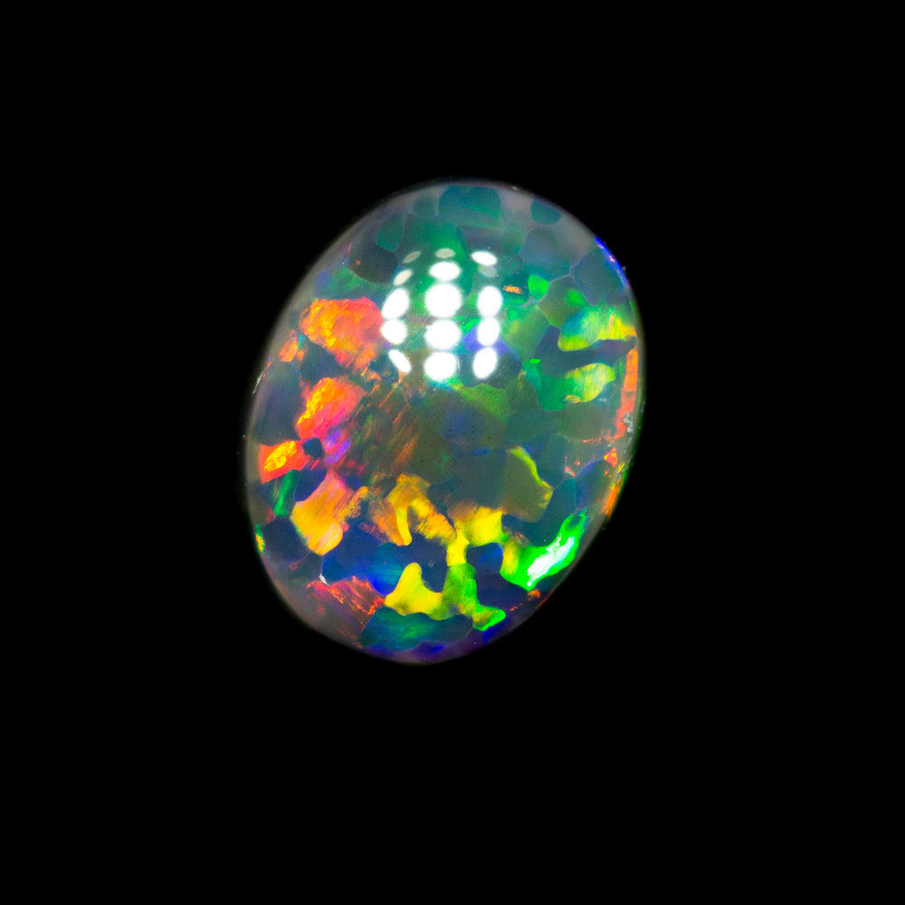 1.53 ct gem black opal 8.6x6.7x4.1mm