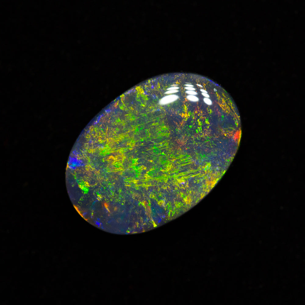 1.53 ct black opal 9.7x6.8x3.4mm