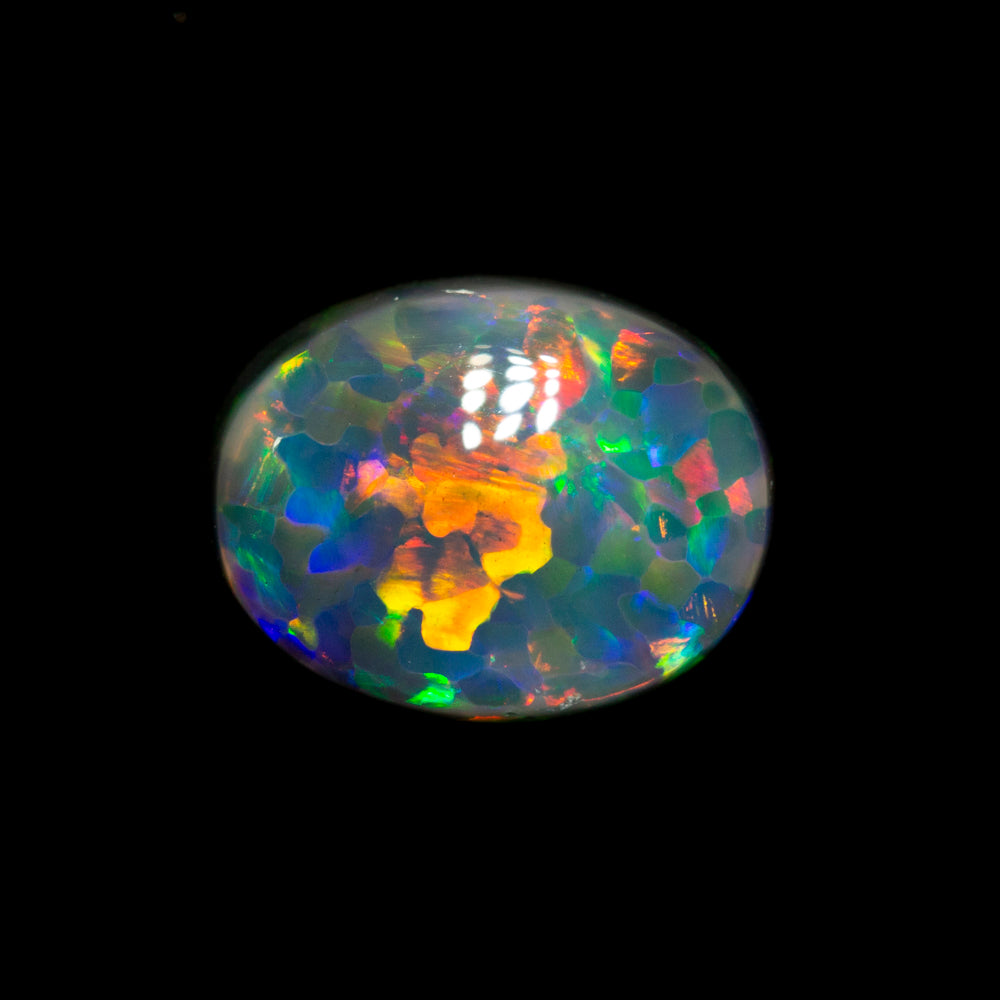 1.53 ct gem black opal 8.6x6.7x4.1mm