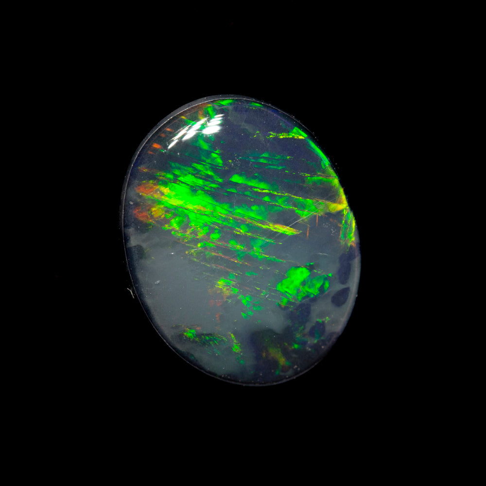 1.57 ct black opal 10.2x8.1x2.8mm