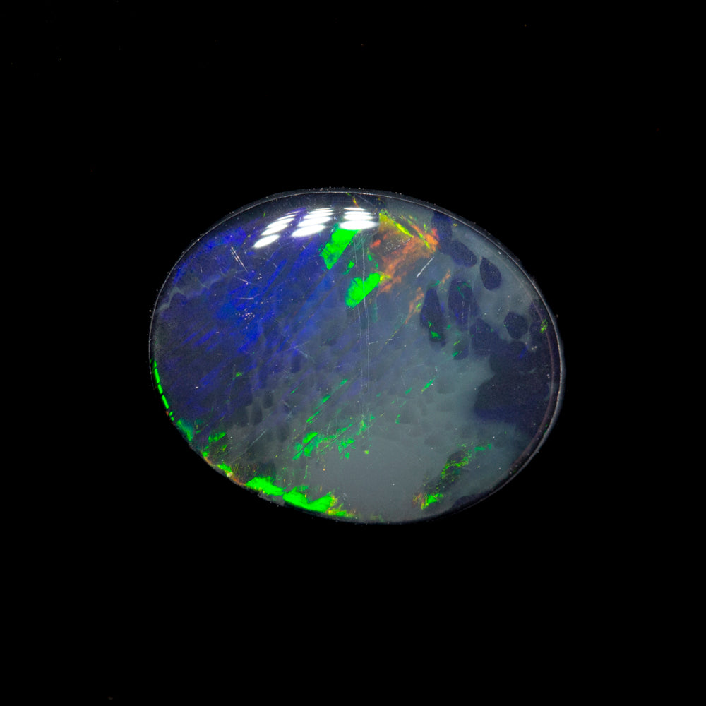 1.57 ct black opal 10.2x8.1x2.8mm