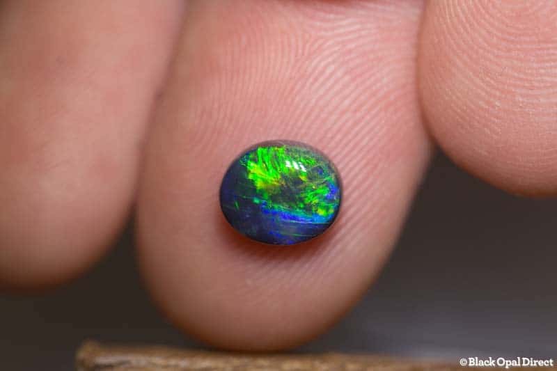 1.57 ct black opal 8x7x4mm