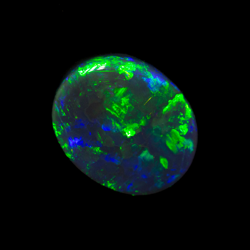 1.61 ct black opal 9.5x7.8x3.4mm