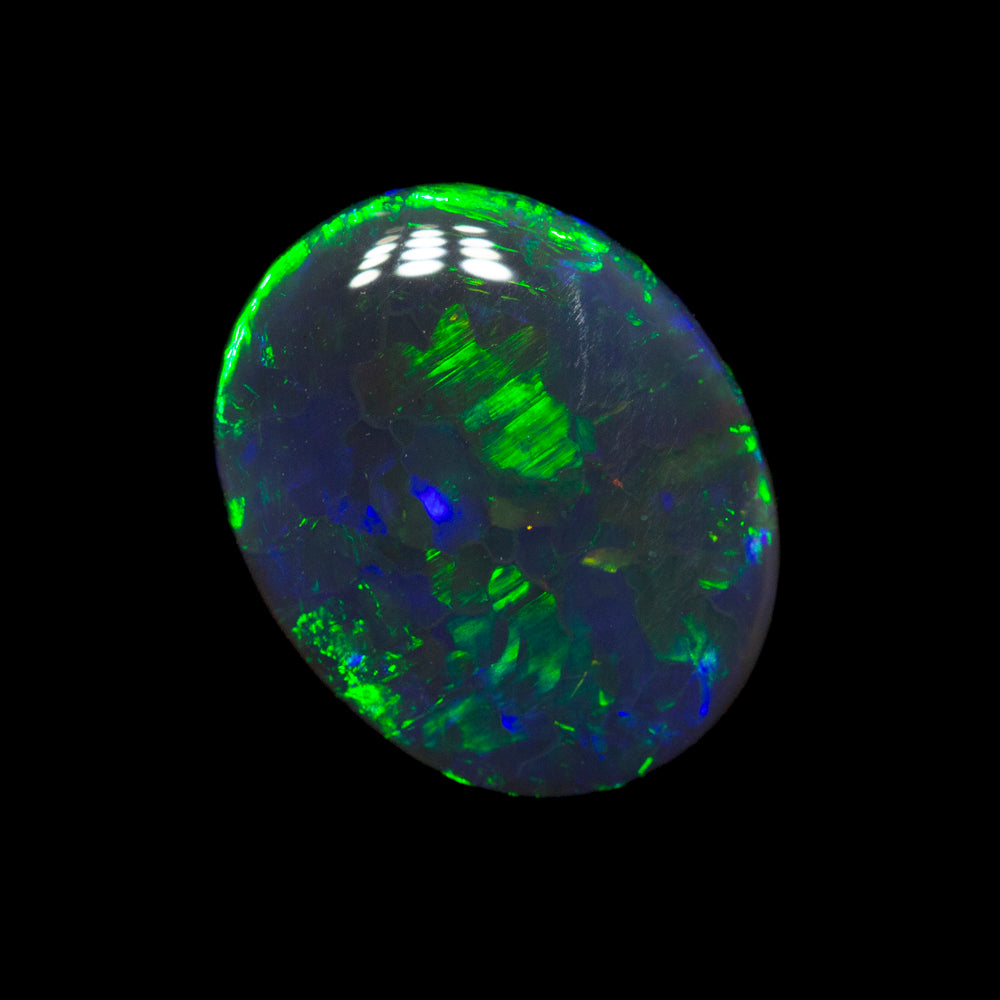1.61 ct black opal 9.5x7.8x3.4mm